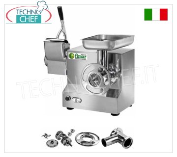 FIMAR - Tritacarne-Grattugia Tipo 22, Professionale con TRITACARNE INOX - Totalmente  SMONTABILE