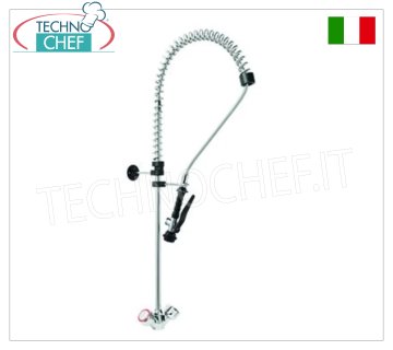 Rubinetto Miscelatore monoforo con doccia sospesa,  comandi con manopole,