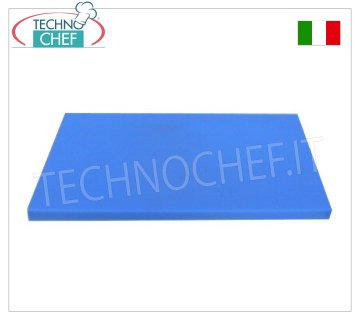 Technochef - Schneidebretter aus Polyethylen Schneidebrett aus Polyethylen mit Anschlag, blaue Farbe