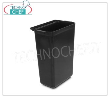 Bacinella portarifiuti in PVC, dim.mm.330x160x510