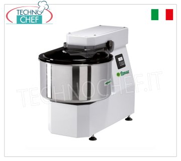 Fimar - IMPASTATRICE a SPIRALE da 25 Kg (vasca da lt.30), dim.mm.415x763x753h