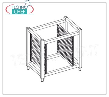 Technochef - Basis mit Tabletts für Ofen 6 und 10 GN1 / 1 Tabletts Boden mit Tabletthaltern für 6 und 10 GN 1/1 Tabletts